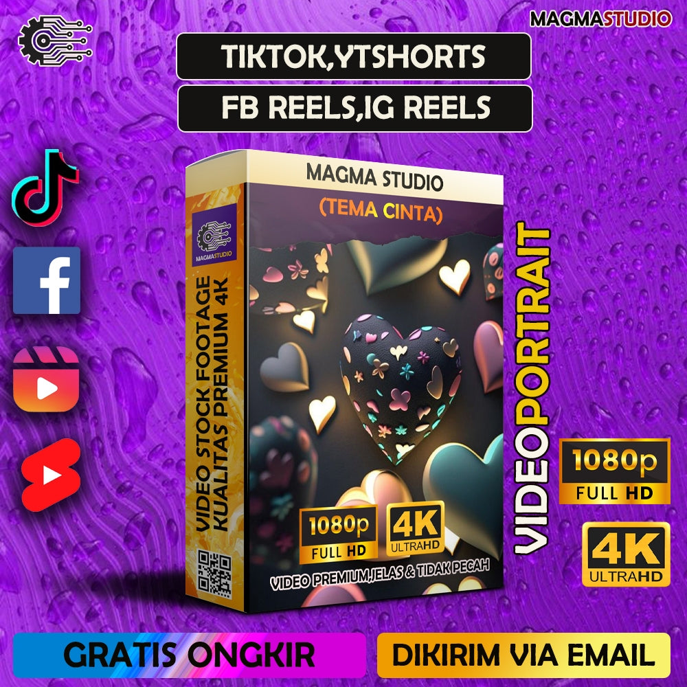 1000++ (4K) Footage Portrait CINTA - BAHAN YOUTUBE-Tikt0k