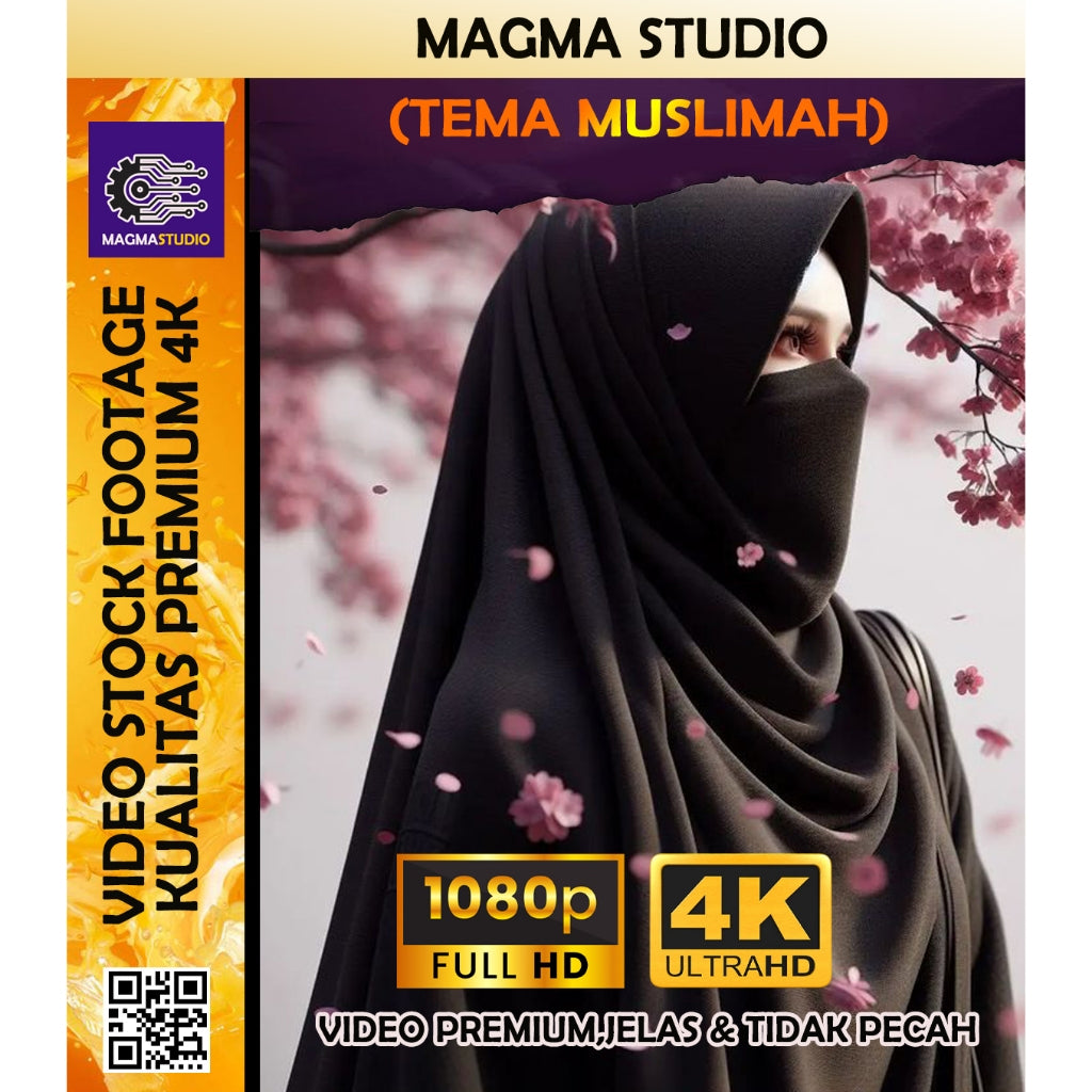 1000++ (4K) Footage Portrait MUSLIMAH - Video Stock Footage ULTRA HD