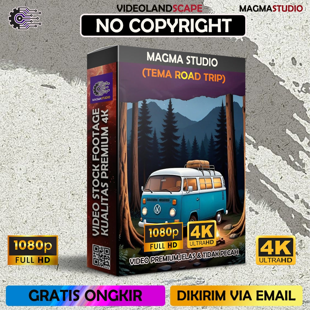 Footage 1000++ (4K) Tema ROAD TRIP Video Stock -Video Untuk Para Konten Kreator Video