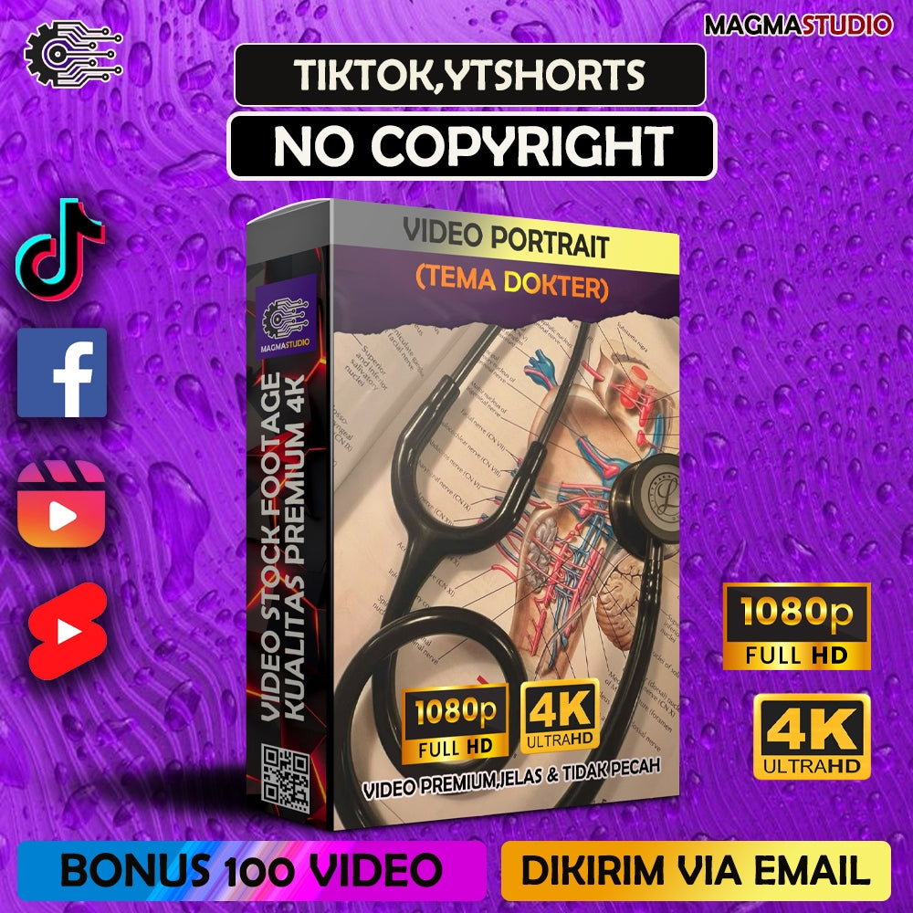 1000++ (4K) Footage Portrait TEMA DOKTER VIDEO STOCK FOOTAGE - BAHAN YOUTUBE-Tikt0k