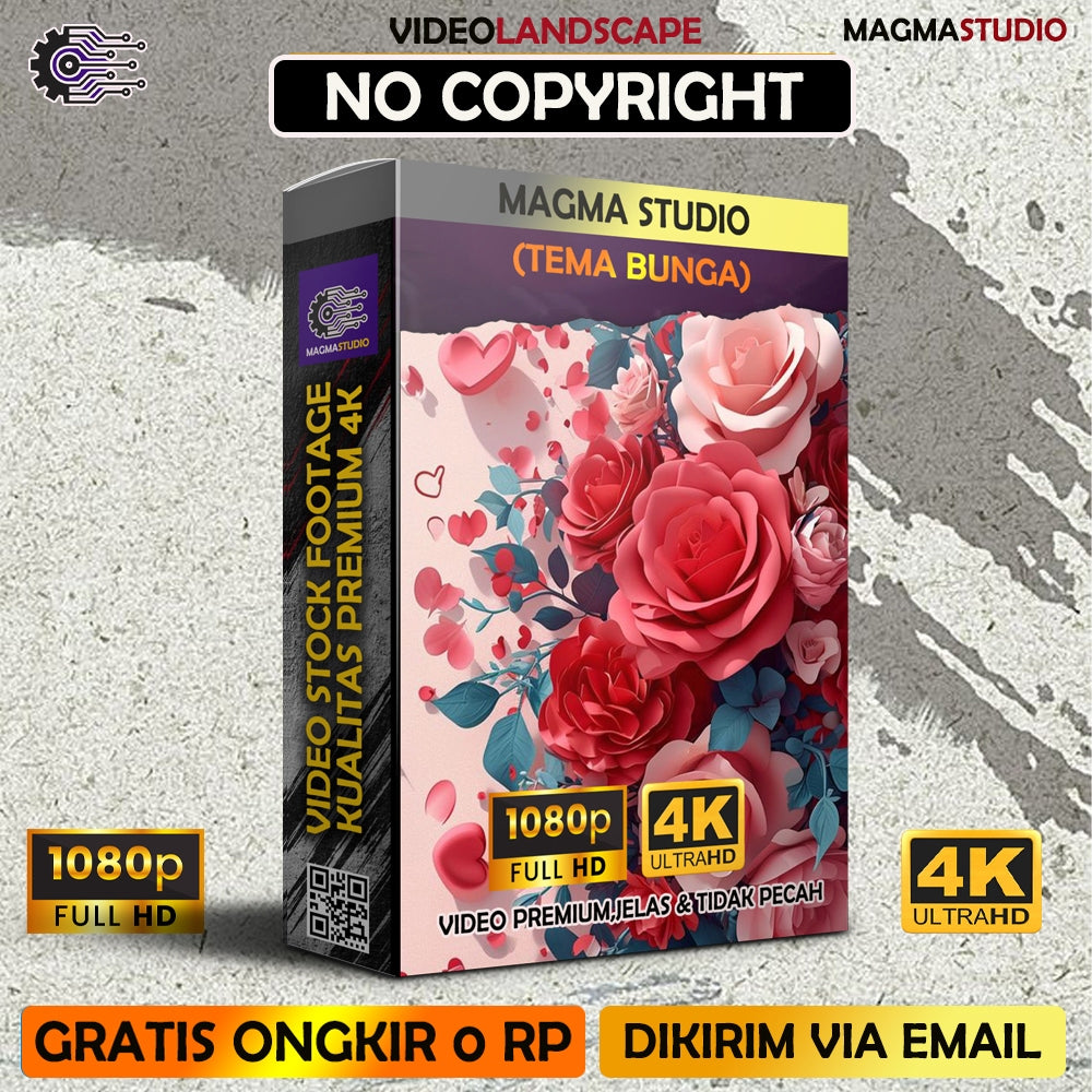 1000++(4K) Video Stock Footage BUNGA - Bahan Youtube-  Untuk Konten Kreator