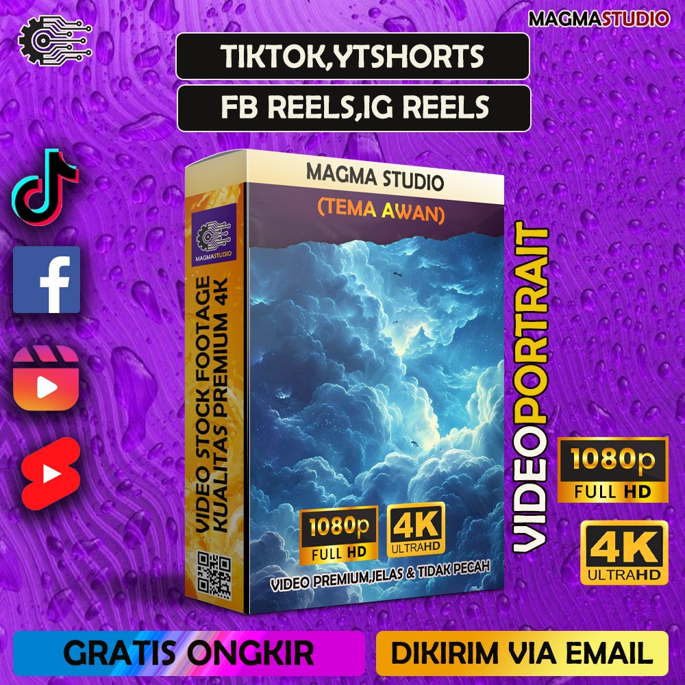 1000++ (4K) Footage Portrait AWAN - Video Stock Footage ULTRA HD