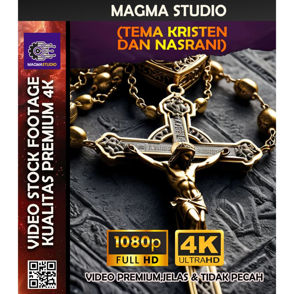 Footage 1000++ (4K) Tema KRISTEN/NASRANI Video Stock -Video Untuk Para Konten Kreator Video
