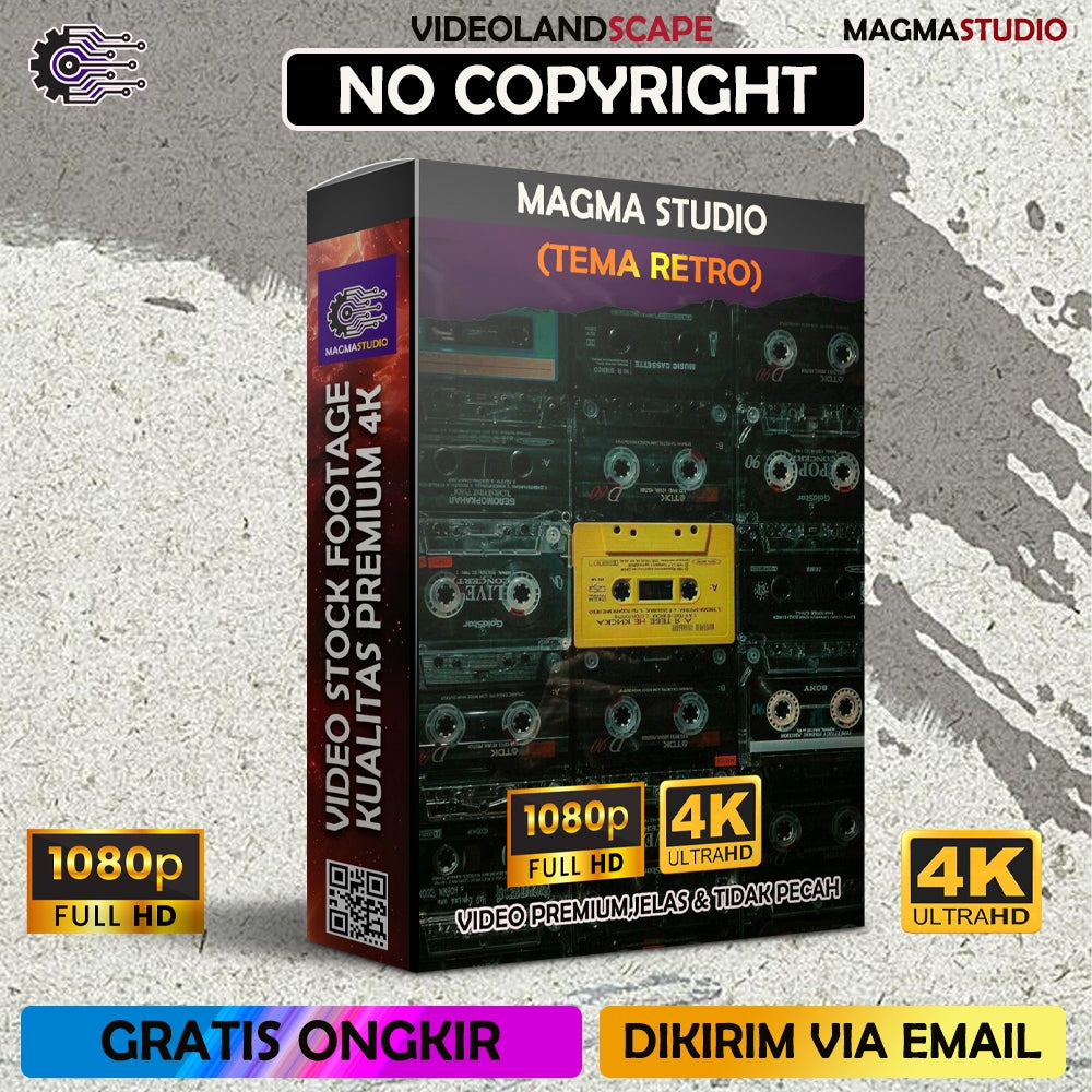 Footage 1000++ (4K) Tema RETRO/VINTAGE 90' Video Stock -Video Untuk Para Konten Kreator Video