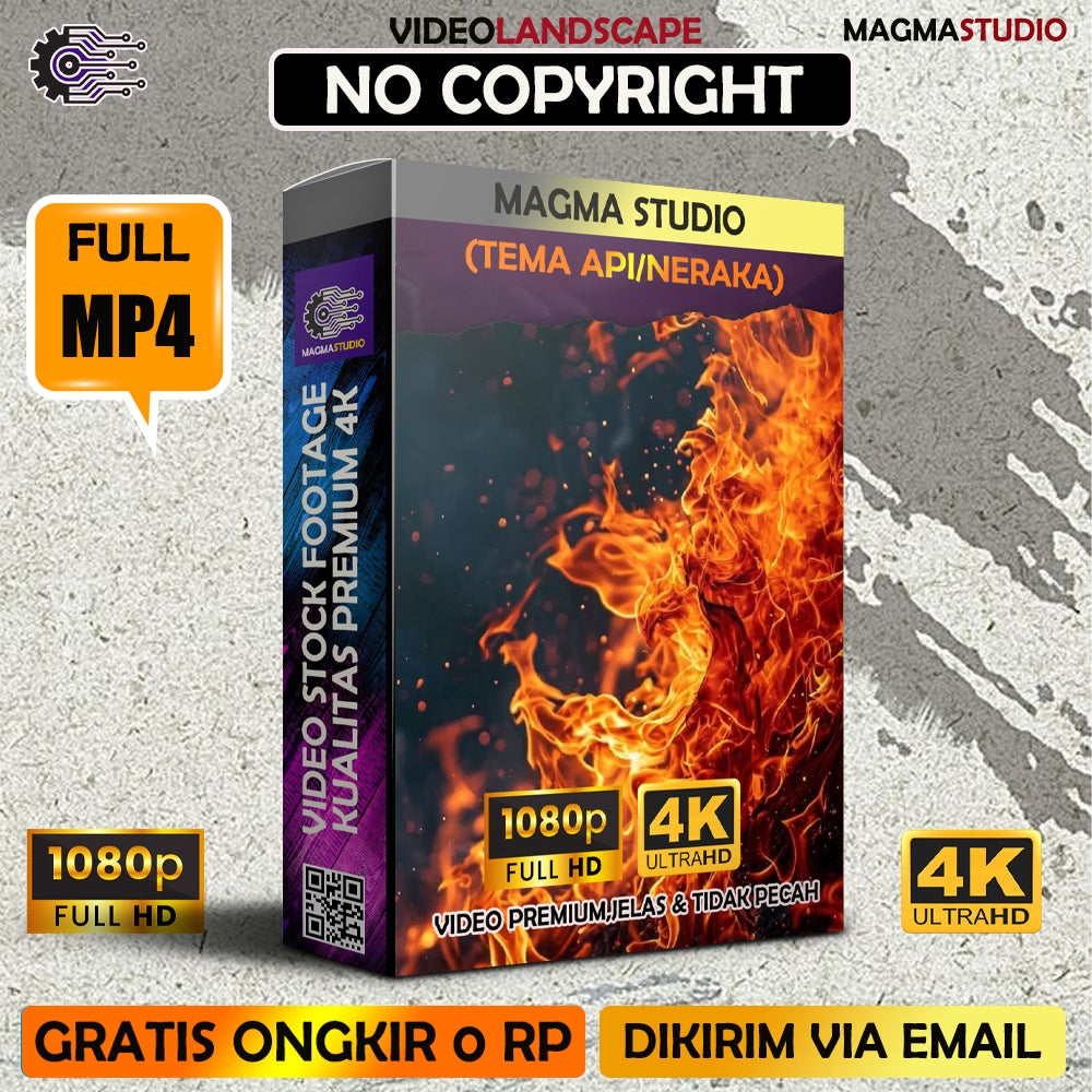 1000++ (4K) Video Stock Footage Api,Panas & Neraka - Bahan Youtube-  Untuk Konten Kreator
