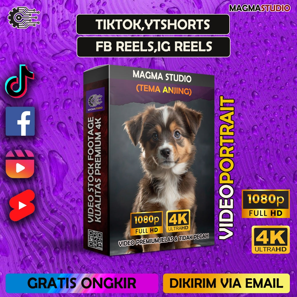 1000++(4K) Footage Portrait TEMA GUKGUK/ANJING - BAHAN YOUTUBE-Tikt0k