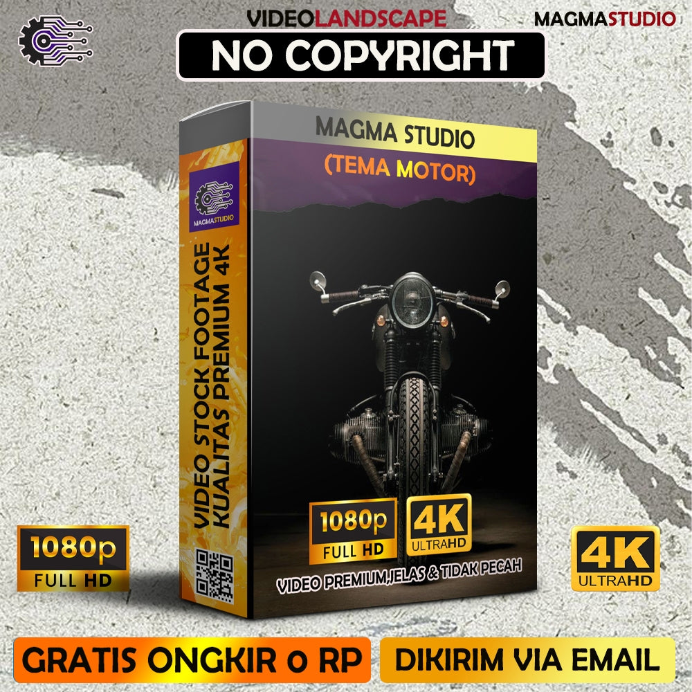 1000++ (4K) Video Stock Footage MOTOR- Video Untuk Konten Kreator