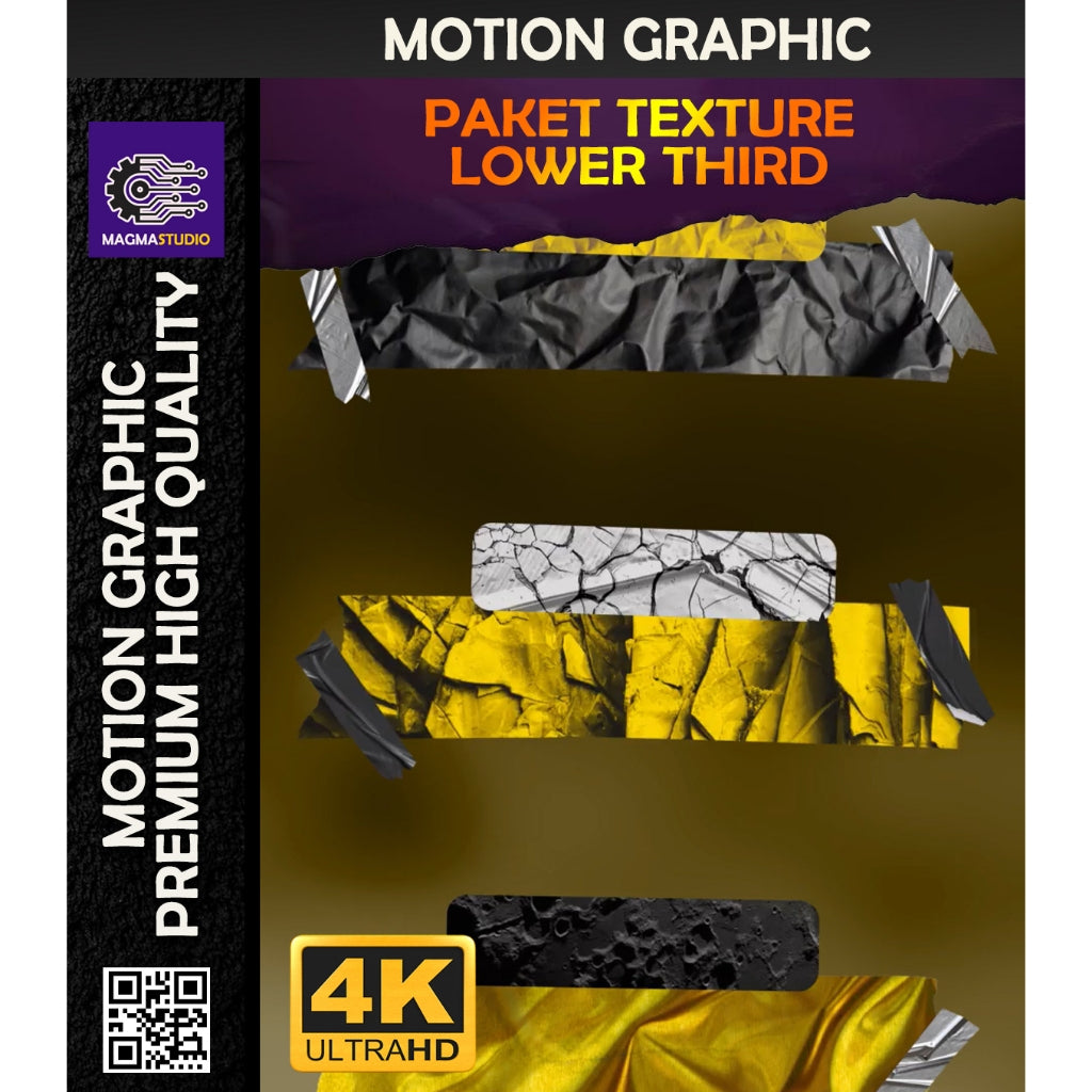 MOTION GRAPHIC ! PAKET BAR JUDUL TEXTURE - Pelengkap Editing Video Tinggal DRAG & DROP