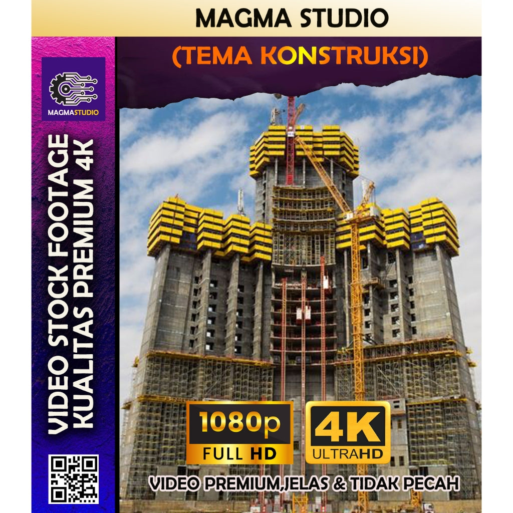 300++ (4K) Footage Portrait KONSTRUKSI - BAHAN YOUTUBE-Tikt0k