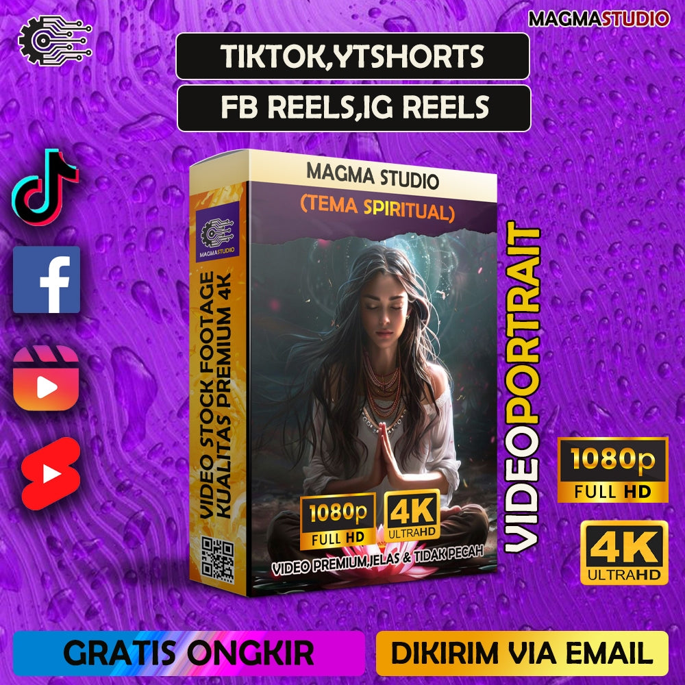 1100++ (4K) Footage Portrait SPIRITUAL - BAHAN YOUTUBE-FOOTAGE ULTRA HD