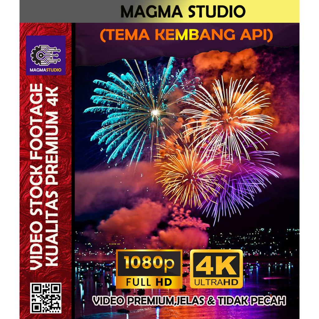 1000++(4K) Video Stock Footage TEMA K3MB4NG API- Bahan Youtube - Konten Kreator