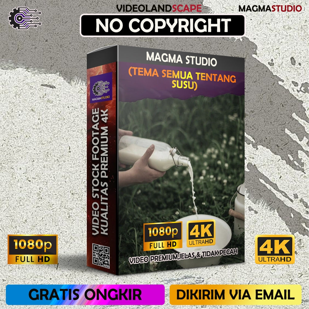 Footage 1000++ (4K) Tema SEMUA TENTANG SUSU Video Stock -Video Untuk Para Konten Kreator Video