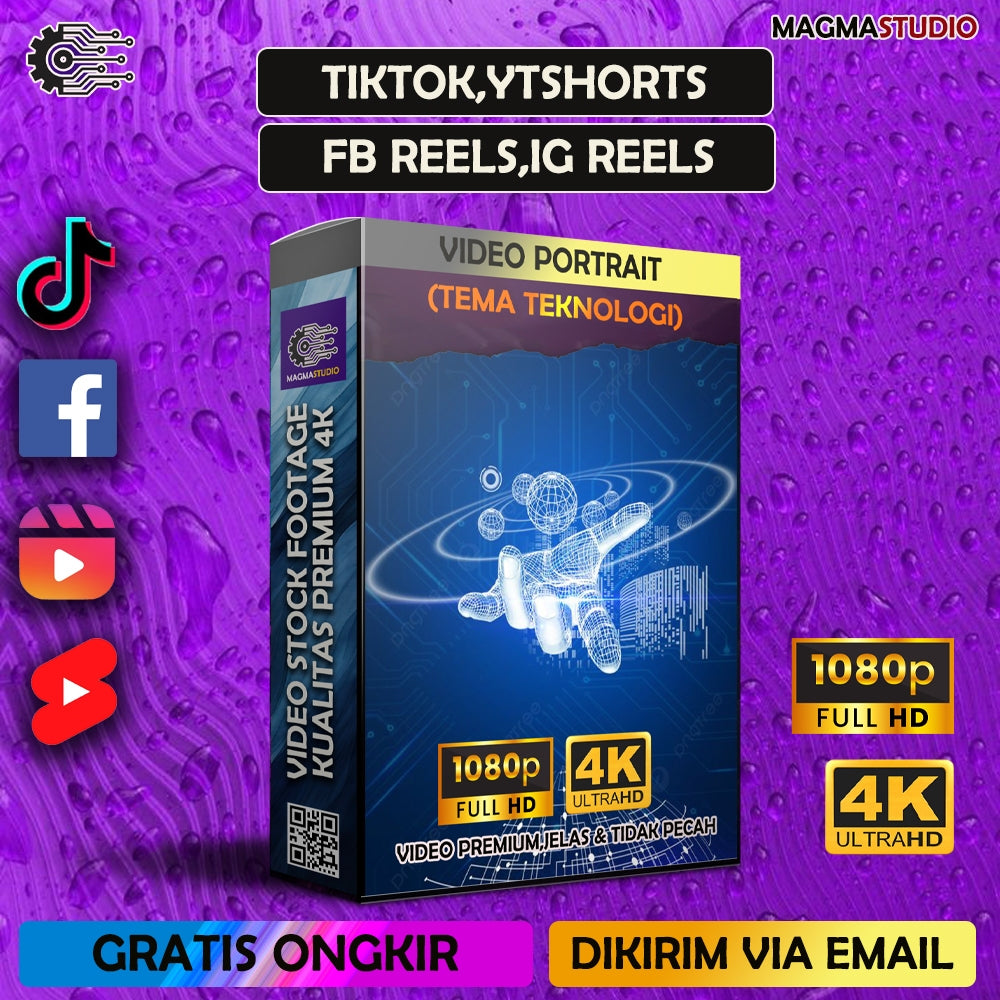 1000++ (4K) Footage Portrait TEKNOLOGI- BAHAN YOUTUBE-Tikt0k