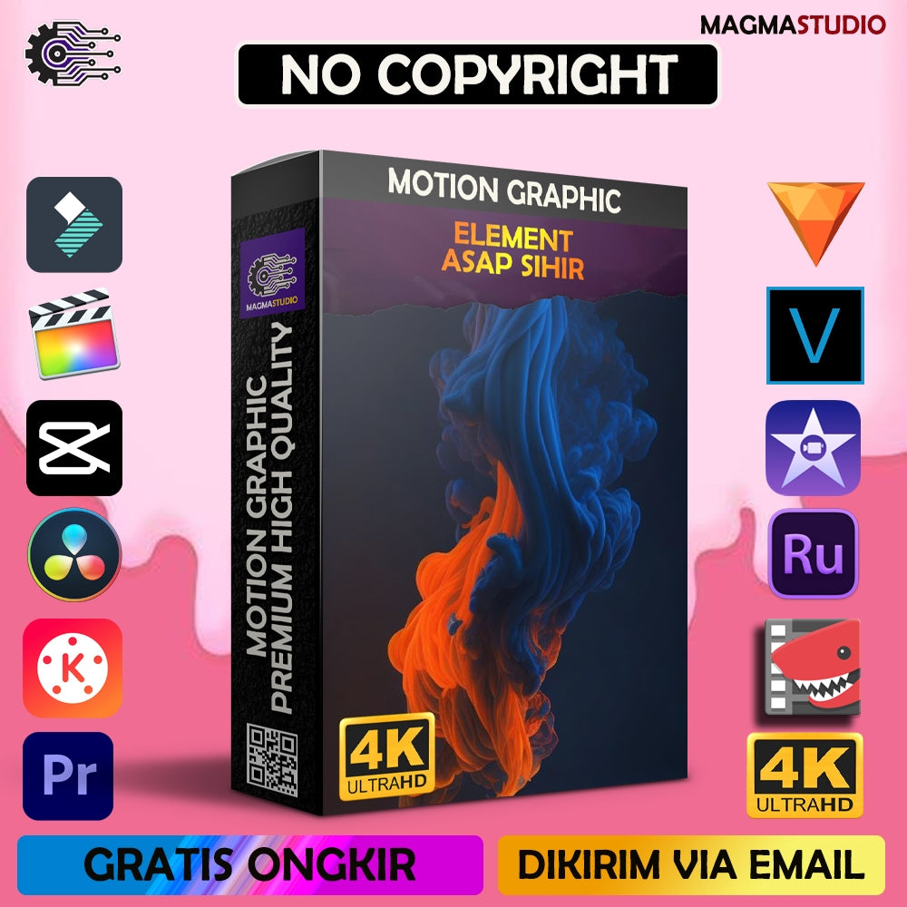 MOTION GRAPHIC ! PAKET ELEMENT ASAP SIHIR EFEK PREMIIUM- Pelengkap Editing Video Tinggal DRAG & DROP