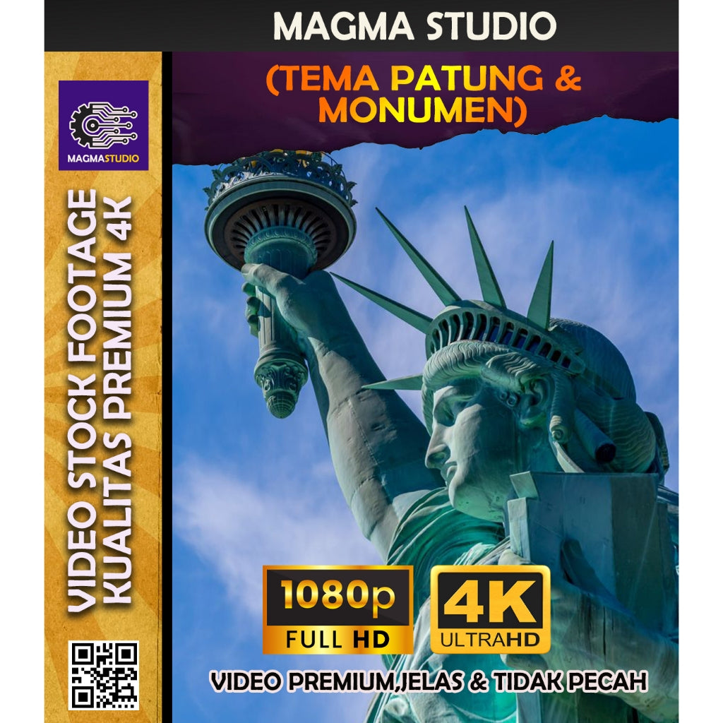 Footage 1000++ (4K) Tema MONUMEN & PATUNG Video Stock -Video Untuk Para Konten Kreator Video