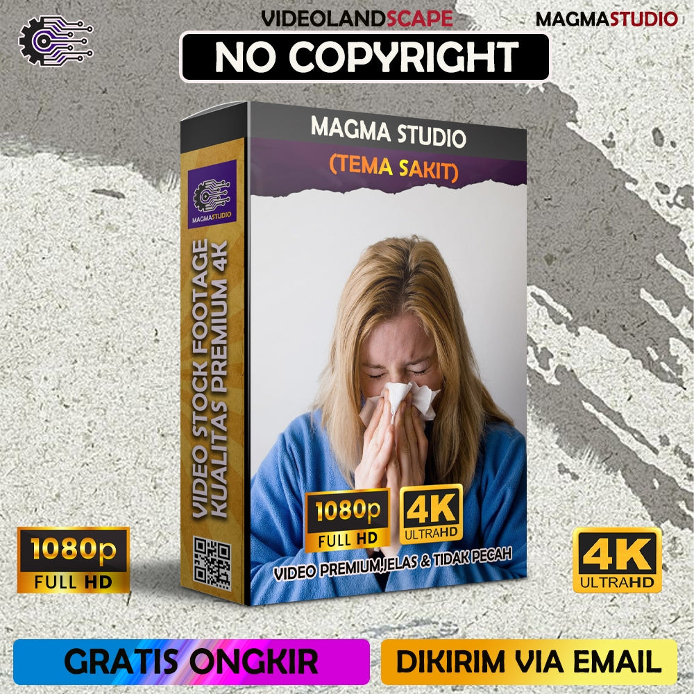 Footage 1000++ (4K) Tema SAKIT,DEMAM,DLL Video Stock -Video Untuk Para Konten Kreator Video