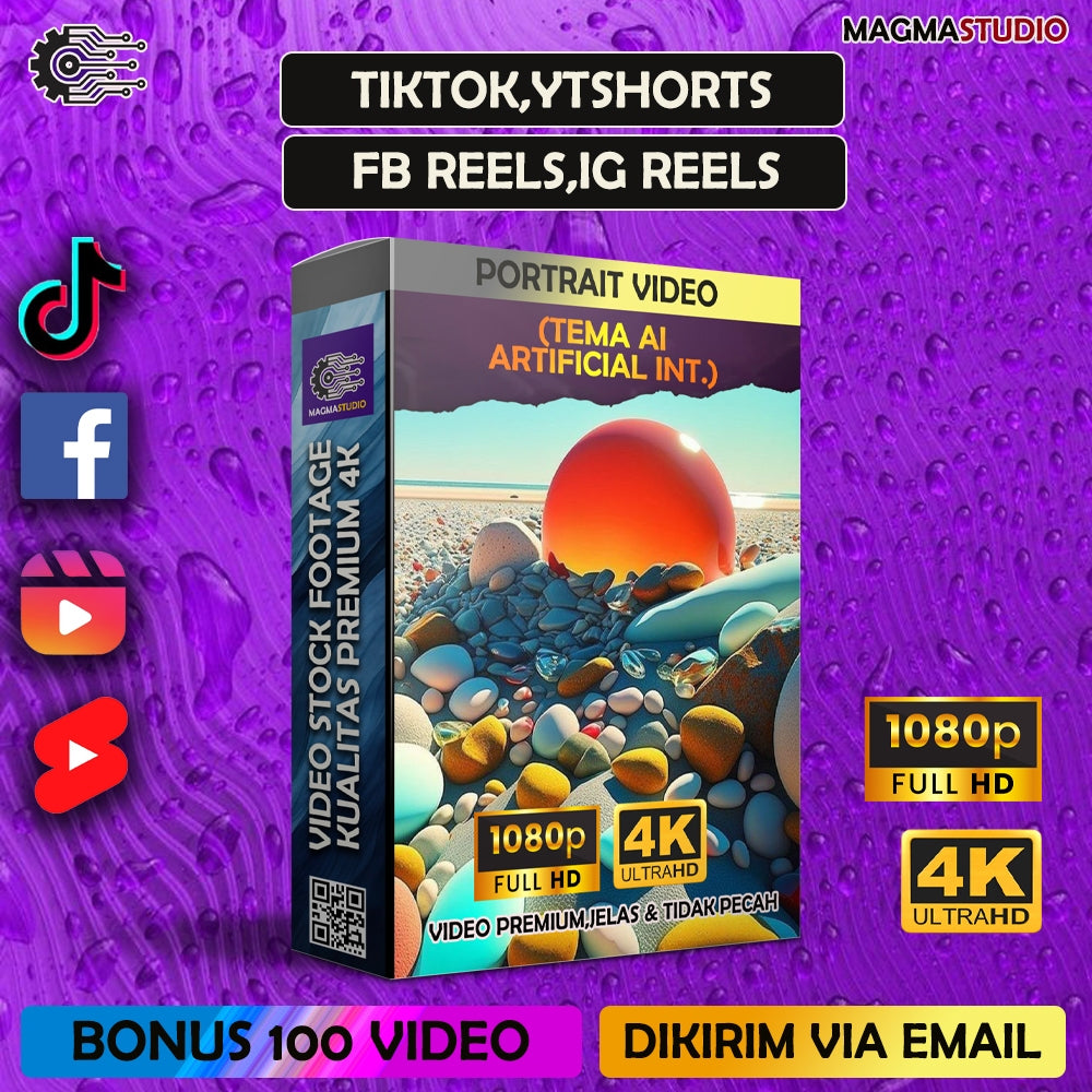 1000++ (4K) Footage Portrait AI (Artificial Intelligence)  - BAHAN YOUTUBE-Tikt0k