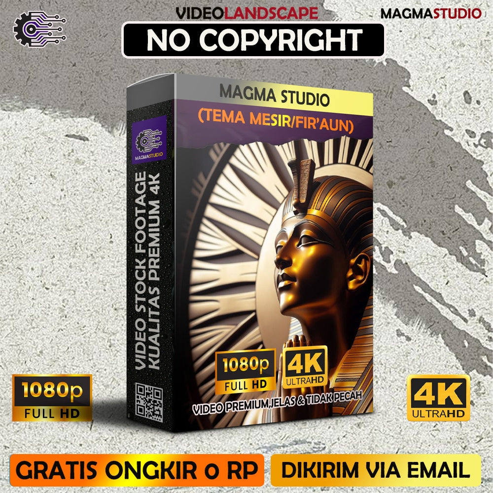 1000++(4K) Video Stock Footage MESIR FIRAUN GURUN - Durasi 10 Detik - Video Untuk Konten Kreator