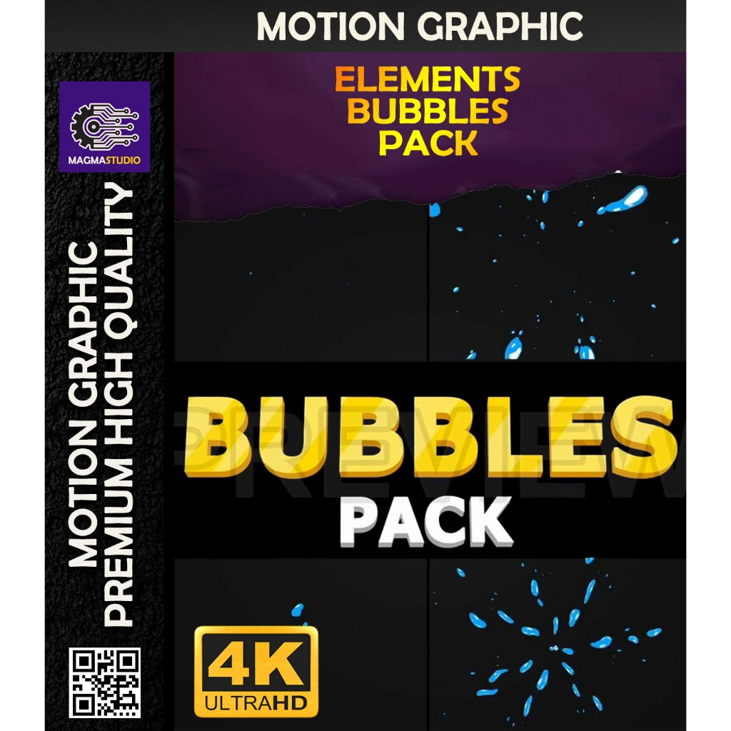 MOTION GRAPHIC ! PAKET BUBBLE ELEMENT PREMIIUM - Pelengkap Editing Video Tinggal DRAG & DROP