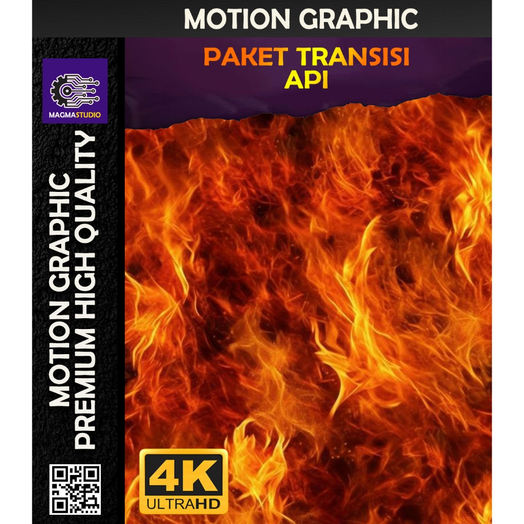MOTION GRAPHIC ! PAKET TRANISISI API PREMIIUM - Pelengkap Editing Video Tinggal DRAG & DROP