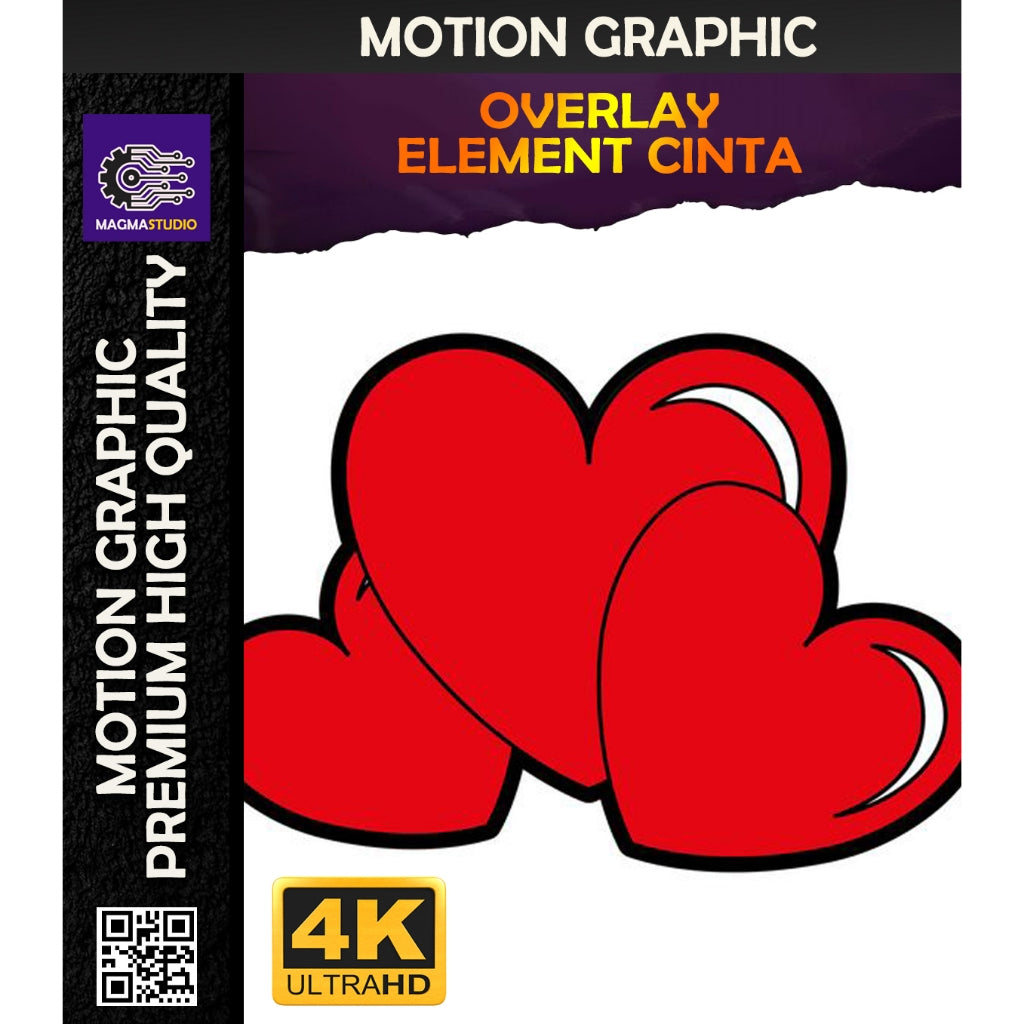 MOTION GRAPHIC ! PAKET ELEMENTS SIMBOL CINTA PREMIIUM - Pelengkap Editing Video Tinggal DRAG & DROP