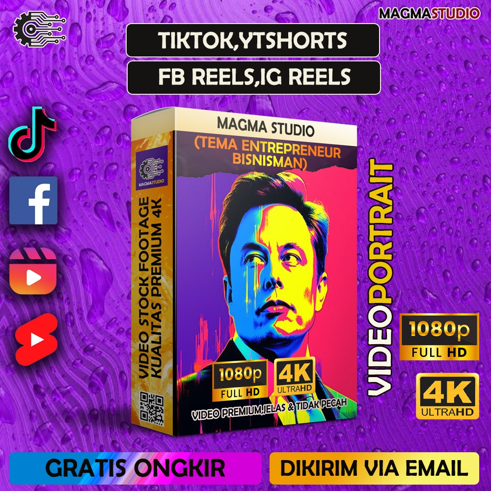 1000++(4K) Footage Portrait ENTREPRENEUR - BAHAN YOUTUBE-Tikt0k