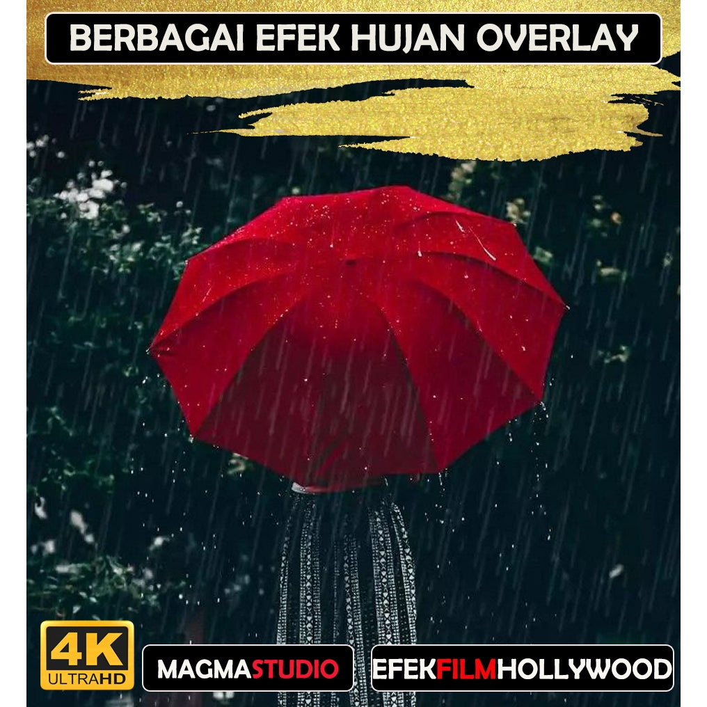 MOTION GRAPHIC !  BUNDLE EFEK HUJAN OVERLAY ISI 4 PAKET PREMIUM Untuk Capcut,Filmora,Premiere,DLL