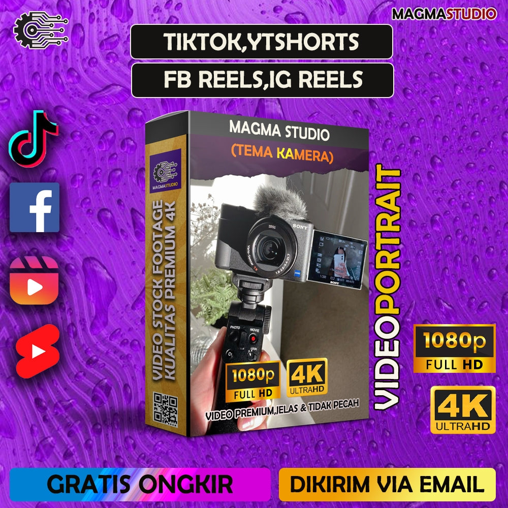 1000++ (4K) Footage Portrait TEMA KAMERA/FOTOGRAFI - BAHAN YOUTUBE-Tikt0k