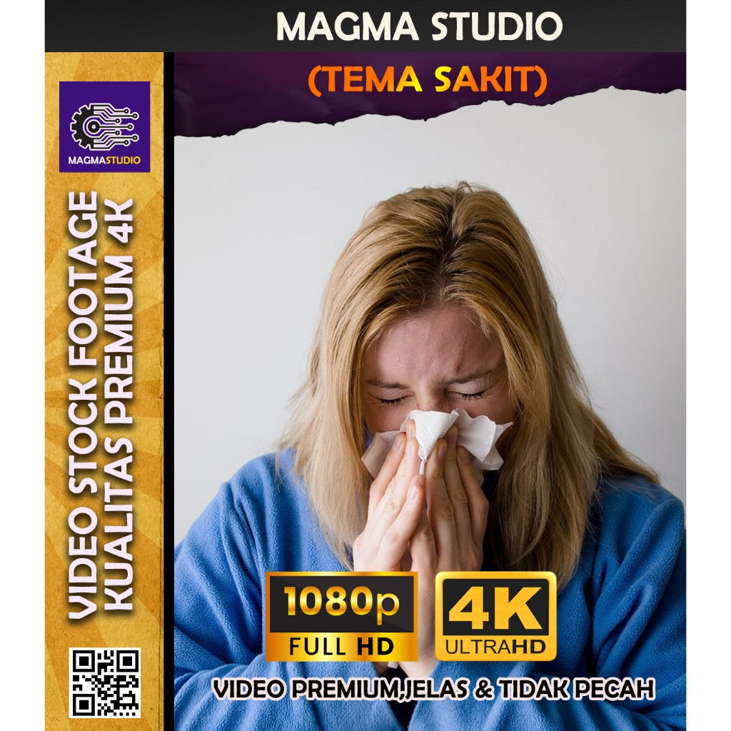 Footage 1000++ (4K) Tema SAKIT,DEMAM,DLL Video Stock -Video Untuk Para Konten Kreator Video