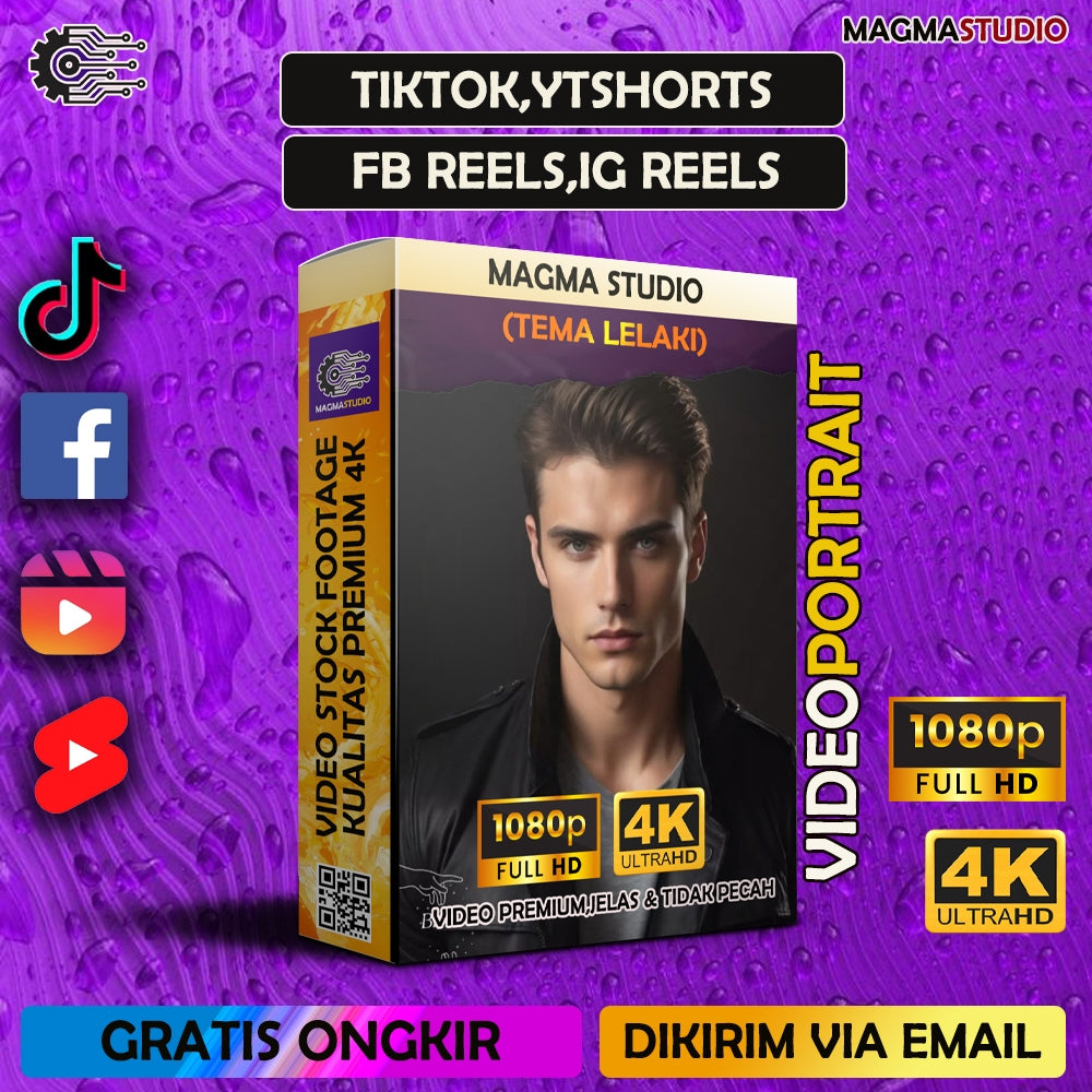 1000++ (4K) Footage Portrait LELAKI - BAHAN YOUTUBE-Tikt0k