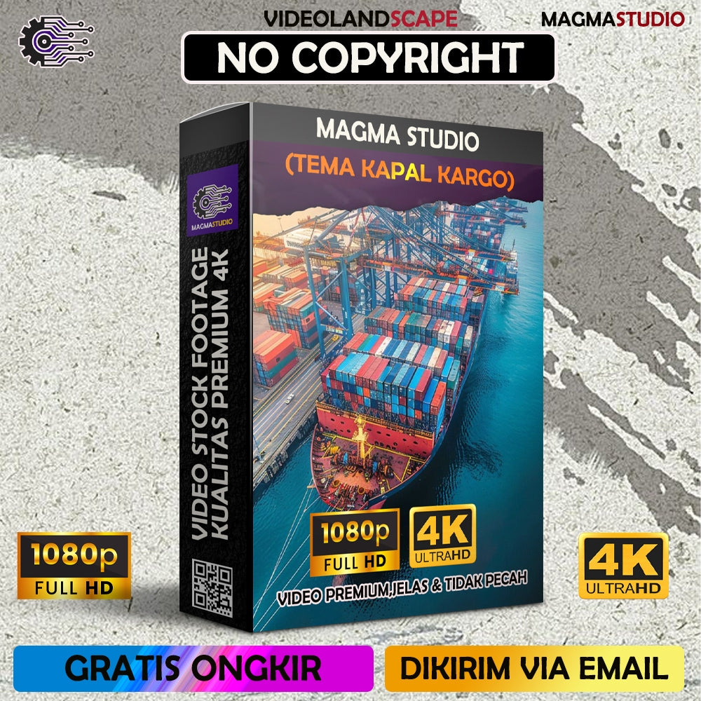 1000++ (4K) Video Stock Footage KAPAL KARGO/KONTAINER- BAHAN YOUTUBE - Video Untuk Konten Kreator