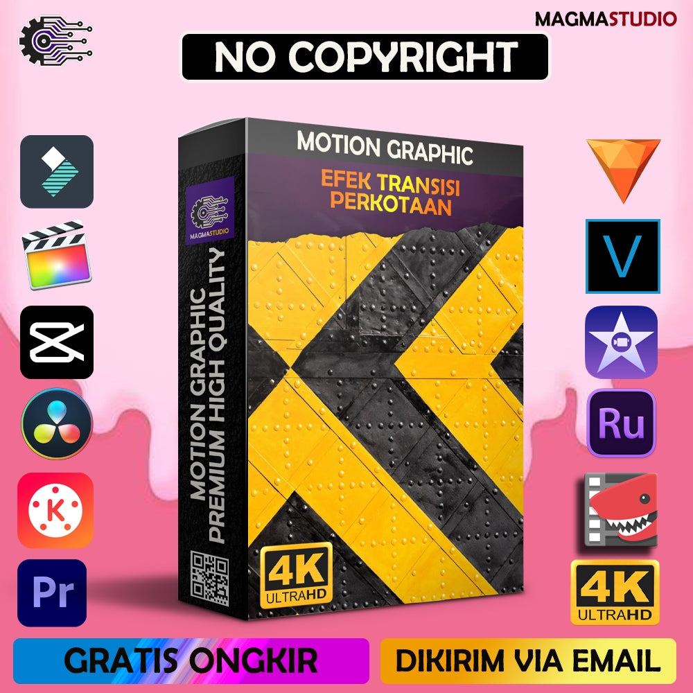 MOTION GRAPHIC ! PAKET  88 URBAN PERKOTAAN (TRANSISI) - Pelengkap Editing Video Tinggal DRAG & DROP