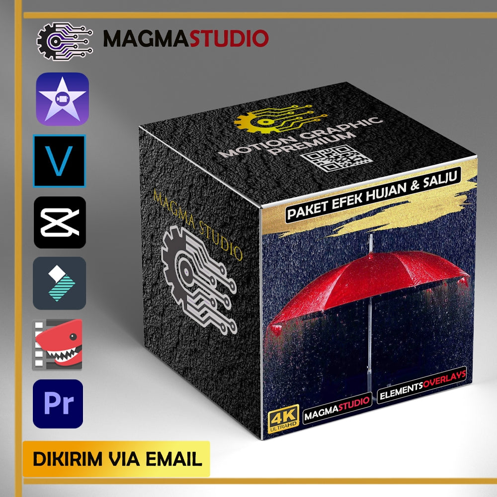 MOTION GRAPHIC !  BUNDLE EFEK HUJAN OVERLAY ISI 4 PAKET PREMIUM Untuk Capcut,Filmora,Premiere,DLL