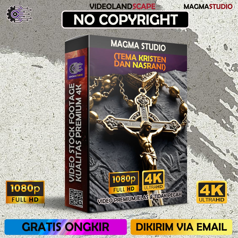 Footage 1000++ (4K) Tema KRISTEN/NASRANI Video Stock -Video Untuk Para Konten Kreator Video