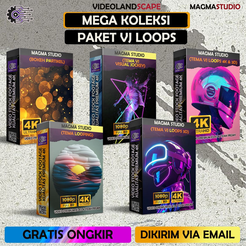 MEGA COLLECTION Footage Paket Tema VJ LOOPS- Video Stock Footage ULTRA HD