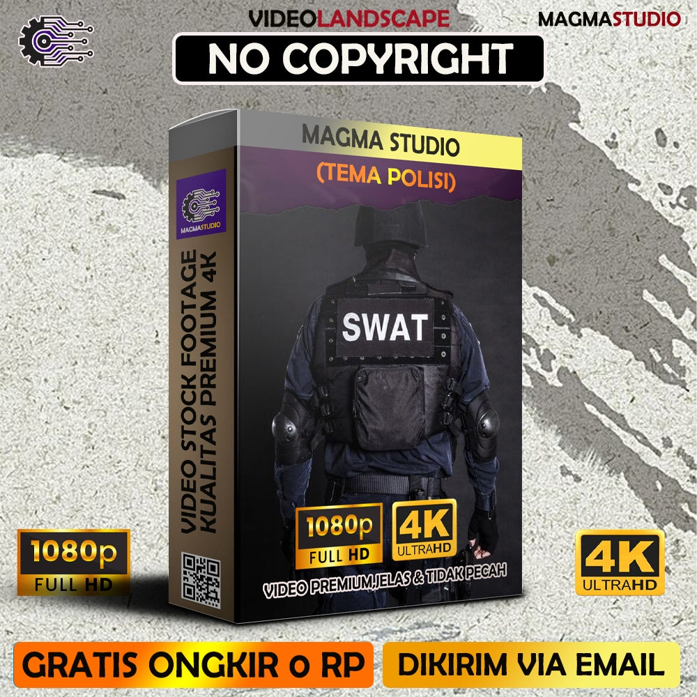 1000++(4K) Video Footage TEMA POLISI - BAHAN YOUTUBE - Video Untuk Konten Kreator