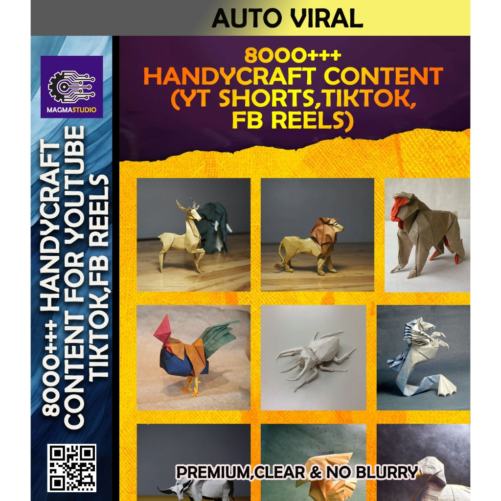 Paket 7.000++ VIDEO KONTEN Short Kerajinan Tangan - Video Konten Viral Siap Upload