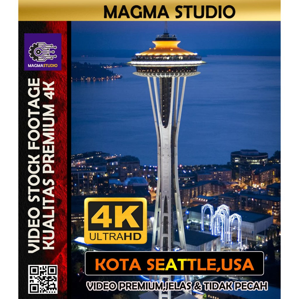 (FULL 4K) 200++ Video Footage KOTA SEATTLE , USA - FOOTAGE KHUSUS RELAXING DAN MEDITASI