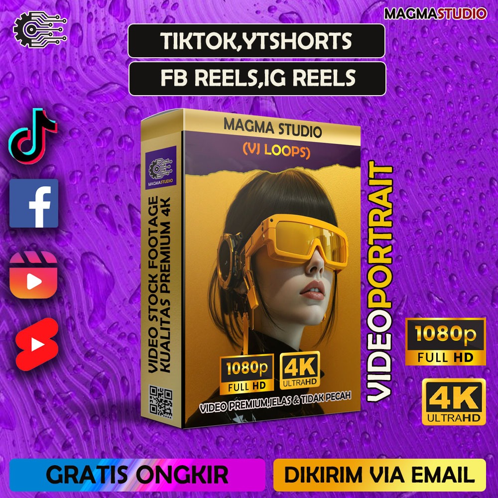 1000++ (4K) Footage Portrait VJ LOOPS  - BStock FOOTAGE ULTRA HD