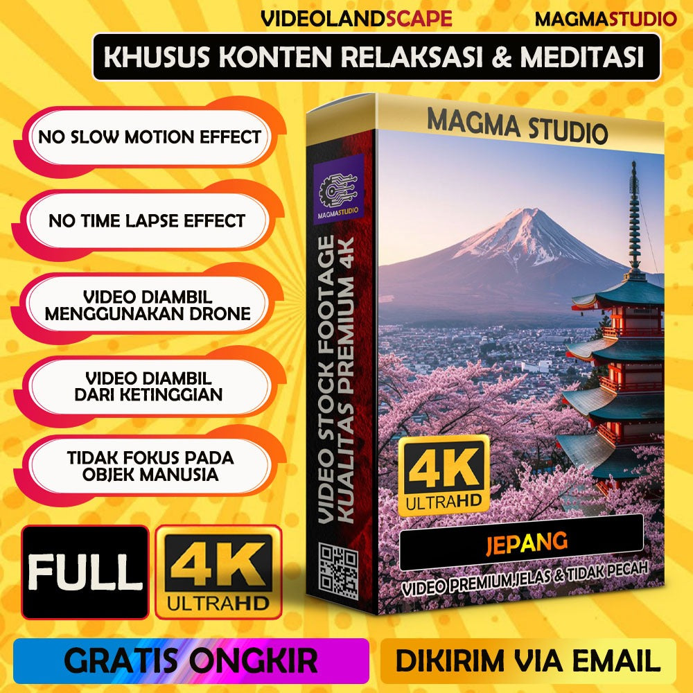 (FULL 4K) 200++ Video Footage JEPANG - FOOTAGE KHUSUS RELAXING DAN MEDITASI