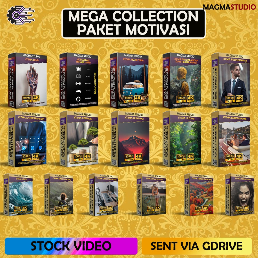 MEGA COLLECTION 14.000+++  Footage Paket Tema MOTIVASI - Video Stock Footage ULTRA HD