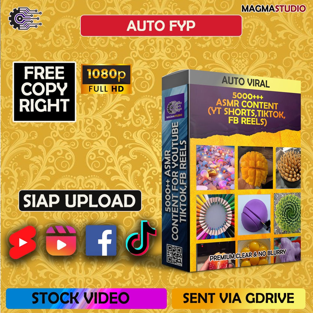 MEGA KOLEKSI 5.000++ VIDEO KONTEN ASMR,SATISFYING VIDEO (SLIME,WARNA,BUAH DLL) -  Viral Siap Upload