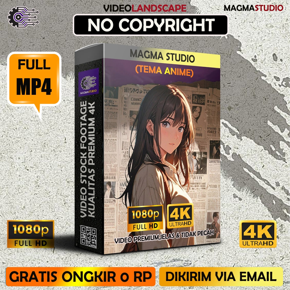 1000++(4K) Video Stock Footage Anime Durasi 10 Detik - Video Untuk Para Youtuber