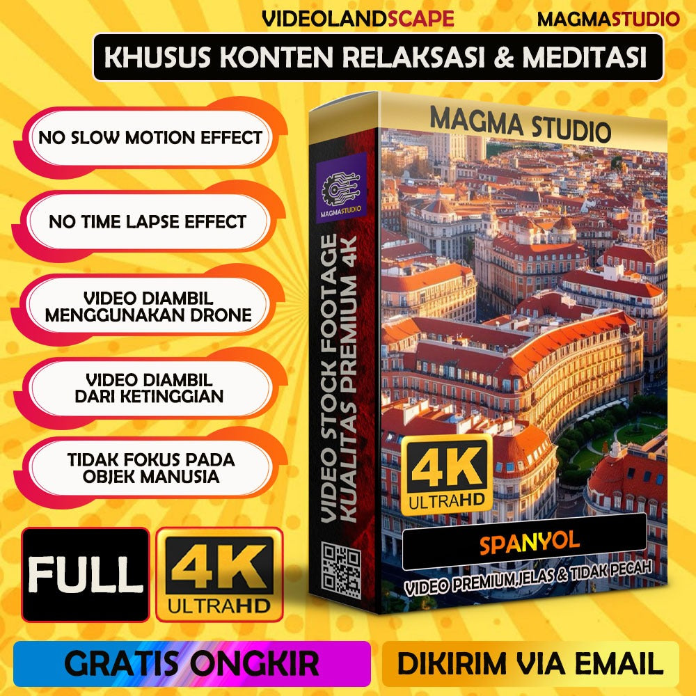 (FULL 4K) 350++ Video Footage NEGARA SPANYOL - FOOTAGE KHUSUS RELAXING DAN MEDITASI
