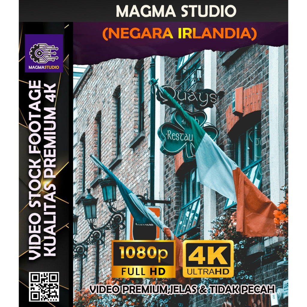 1000++(4K) Video Footage TEMA NEGARA IRLANDIA - BAHAN YOUTUBE - Video Stock Footage ULTRA HD