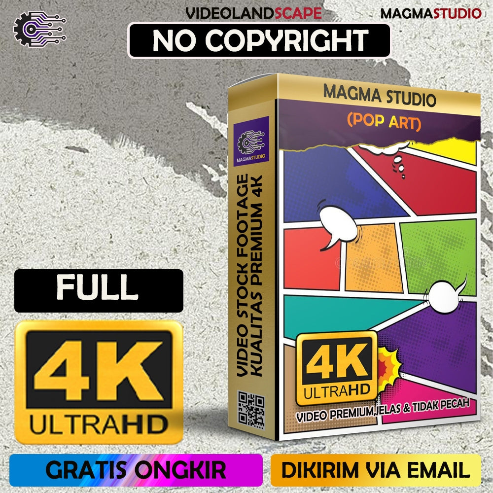 (FULL 4K) 300 Video Stock Footage 4k POP ART BACKGROUND- Magma Studio 4K ULTRAHD Landscape