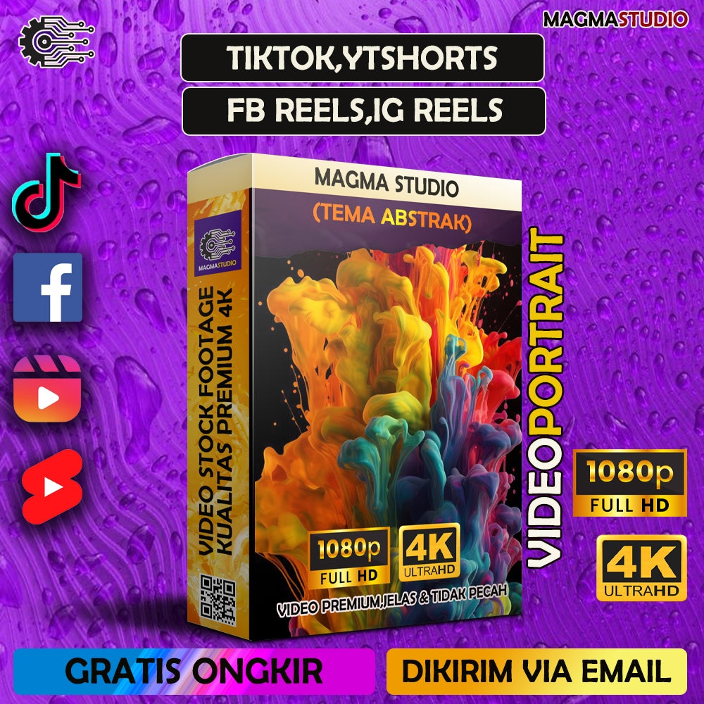 1000++ (4K) Footage Portrait ABSTRAK- BAHAN YOUTUBE-Tikt0k