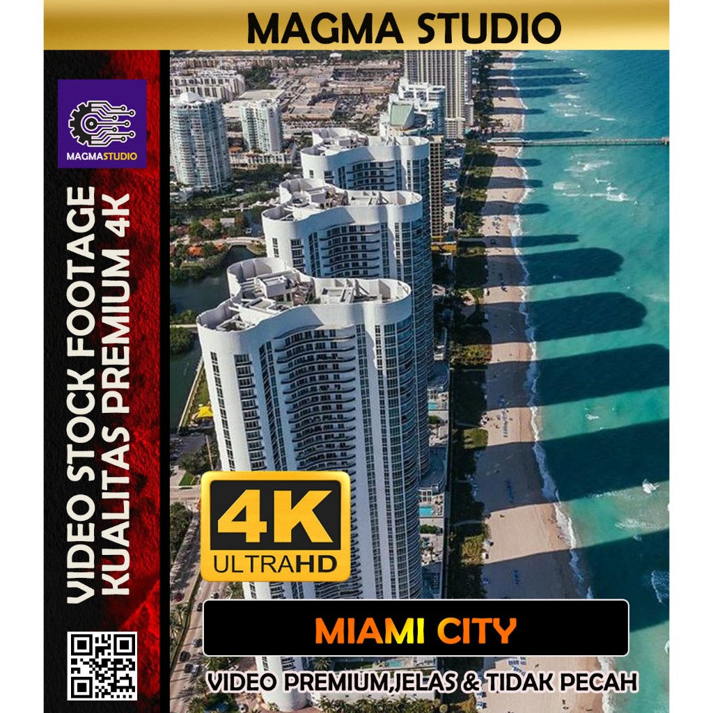 (FULL 4K) 300++ Video Footage KOTA MIAMI,USA - FOOTAGE KHUSUS RELAXING DAN MEDITASI