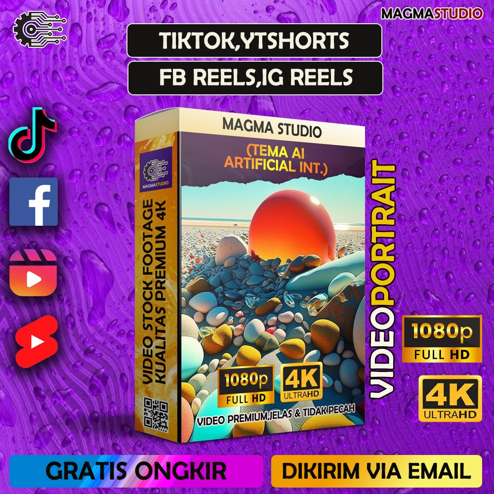 1000++ (4K) Footage Portrait AI (Artificial Intelligence)  - BAHAN YOUTUBE-Tikt0k