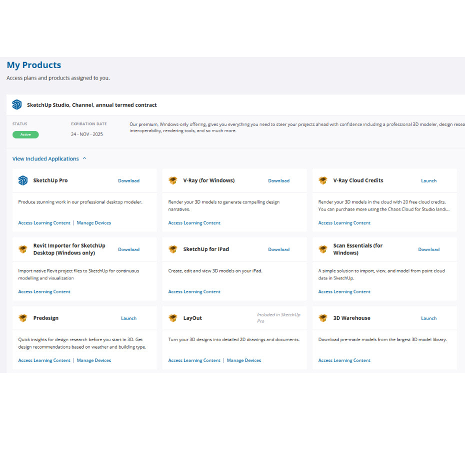 SketchUp Studio Commercial Subscription 1 Tahun
